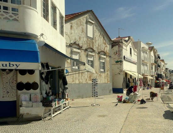 Nazaré au Portugal - Le centre ville.