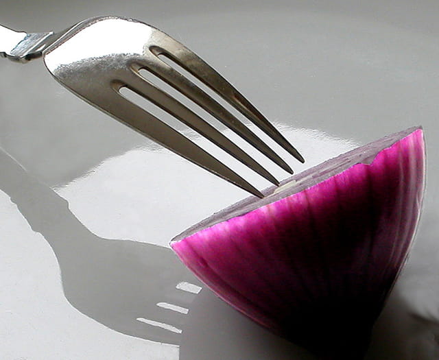 Fourchette et oignon