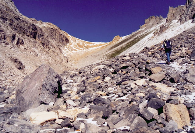 A l'approche du col Rouge