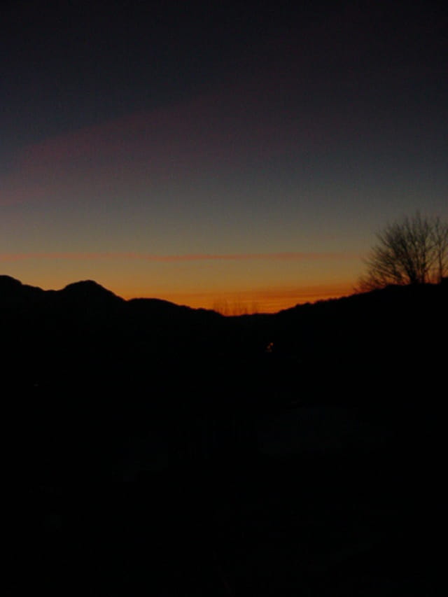 Alpes au soleil couchant
