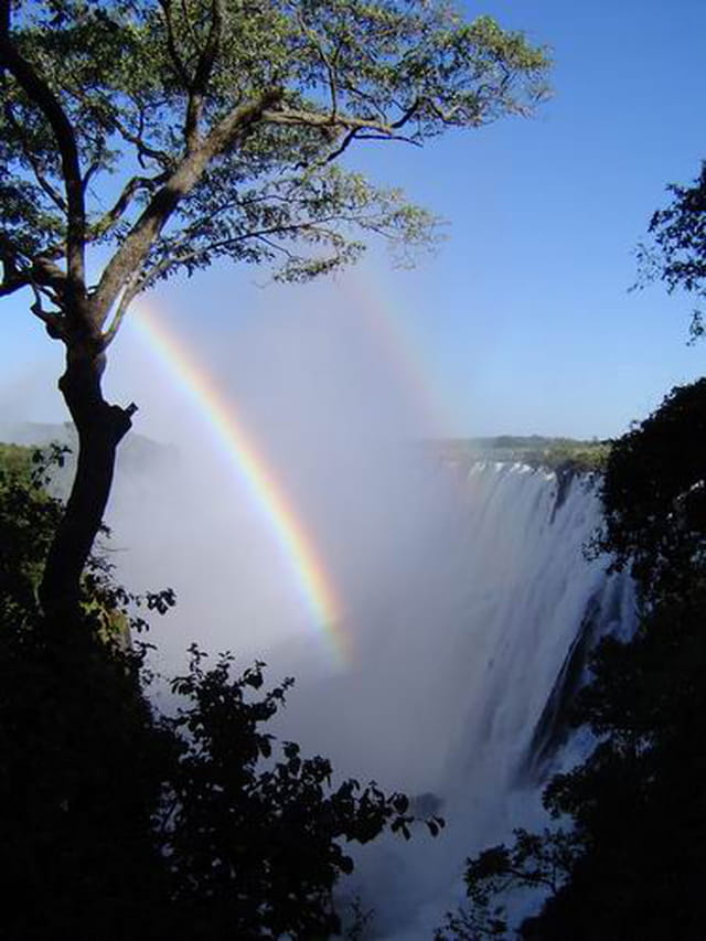 Arc en ciel sur les chutes Victoria