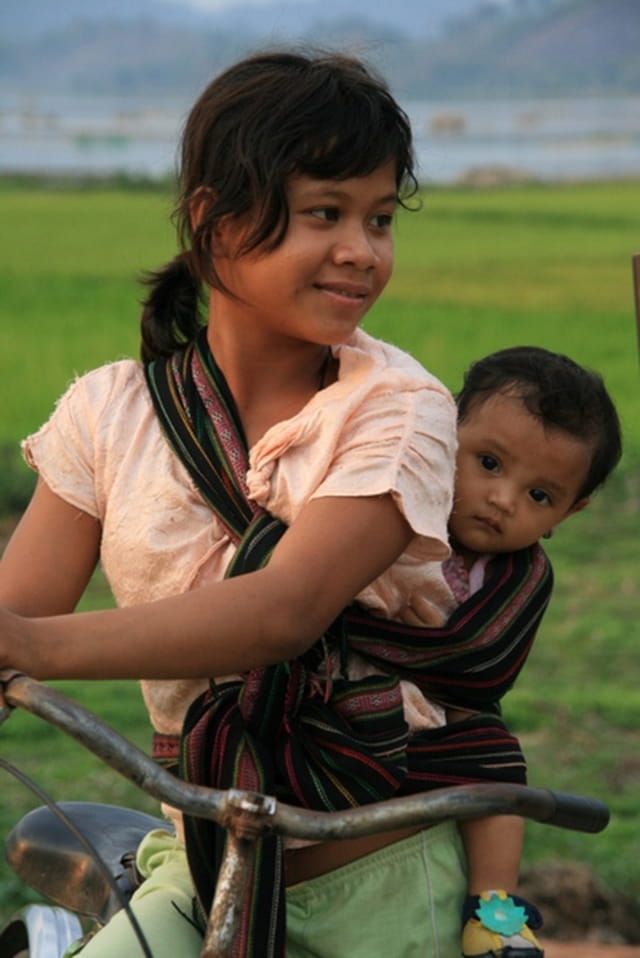 Avec son enfant