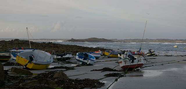 Barques à marée basse