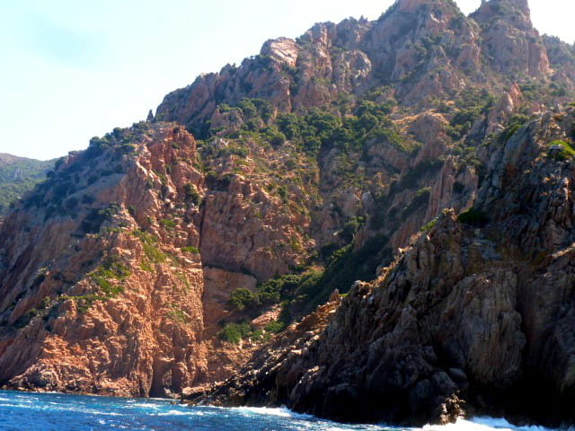 Calanches de Piana vues de la mer