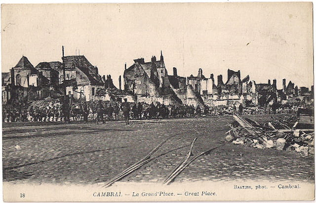 Cambrai - La Grand'Place - Ruines 1914