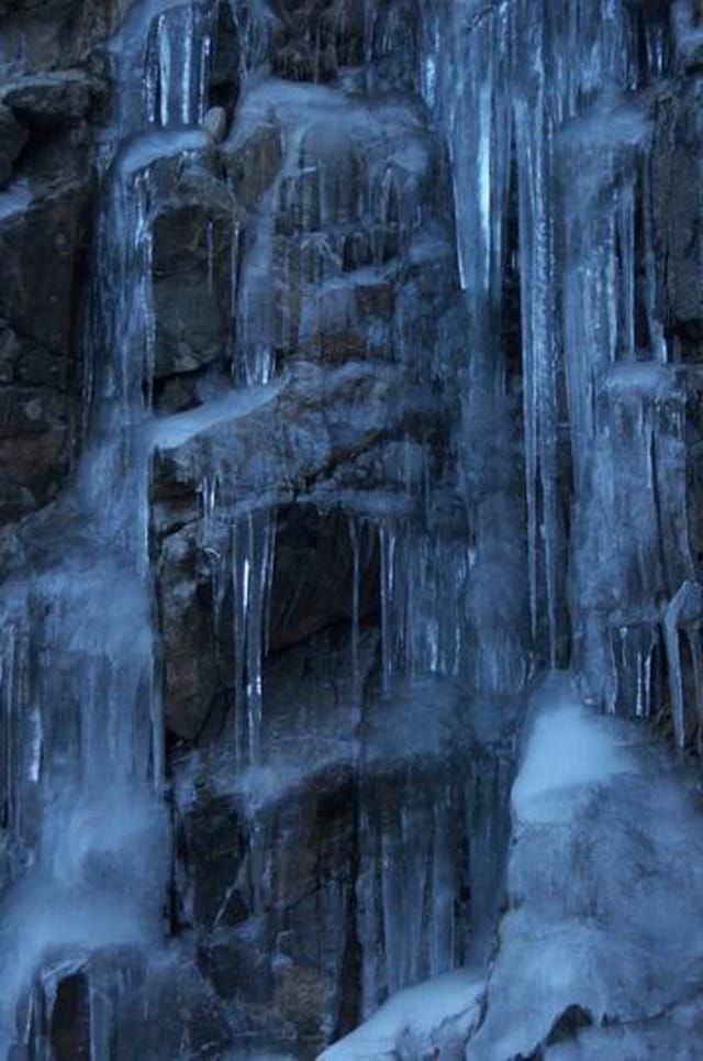 Cascade gelée