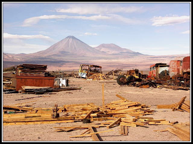Chantier sous le volcan
