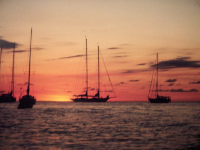 Couché de soleil en Guadeloupe