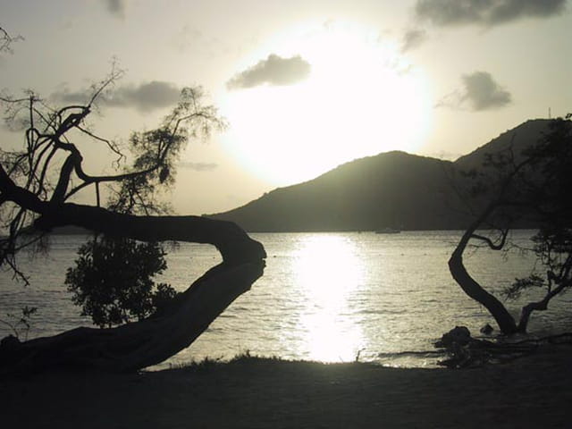 Coucher de soleil à Sainte Anne