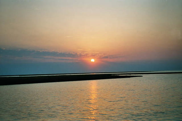 Coucher de soleil Baie du Mont Saint-Michel