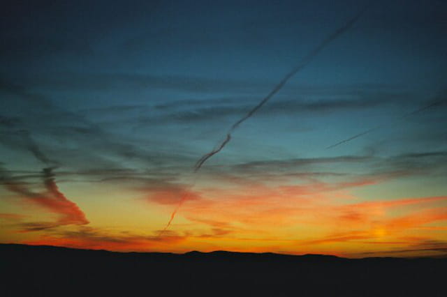 Coucher de soleil en Haute Loire