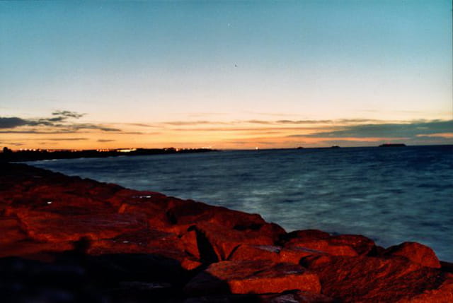 Coucher de soleil normand