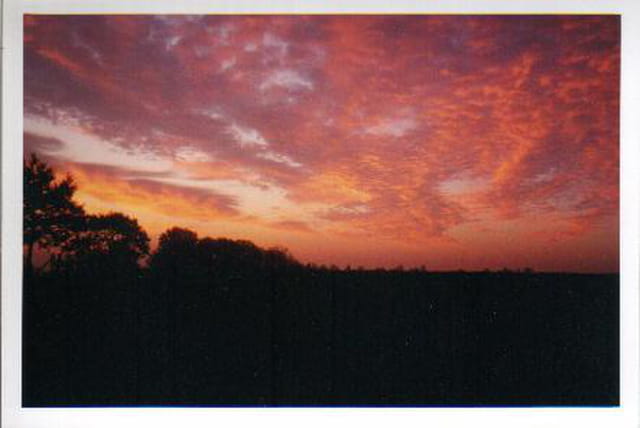 Coucher de soleil normand
