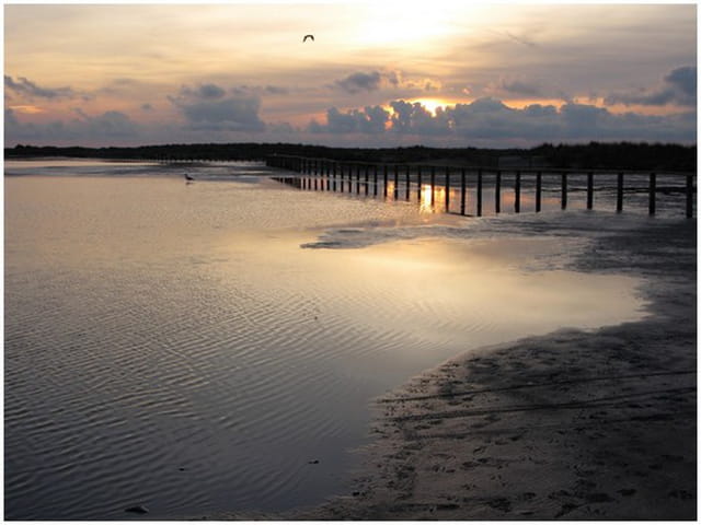 Coucher de soleil, plage Napoléon 2