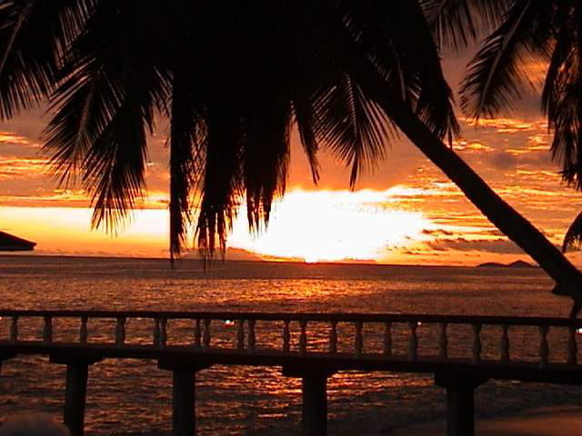 Coucher de soleil seychellois