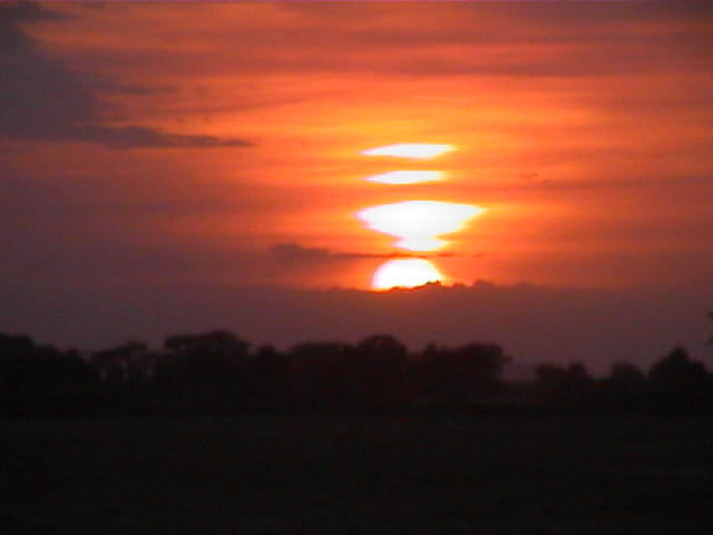 Coucher de soleil sur Ambosseli