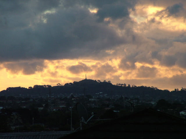 Coucher de soleil sur Auckland