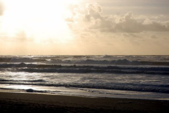 coucher de soleil sur l'Océan