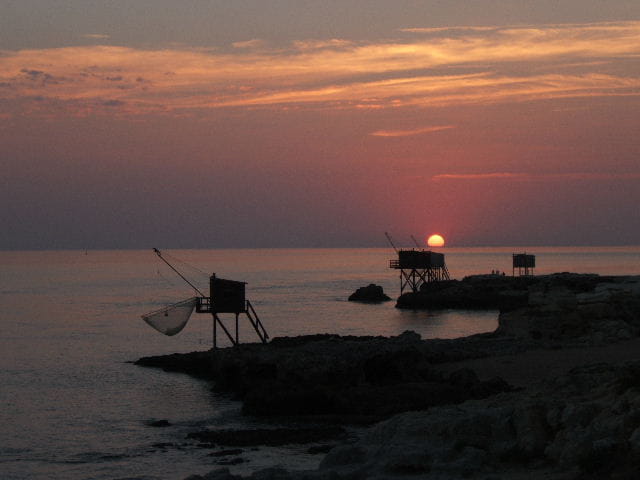 Coucher de soleil sur l'océan