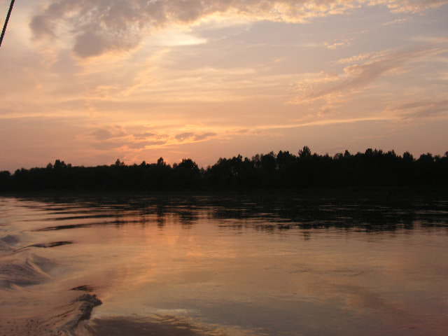 Coucher de soleil sur la loire