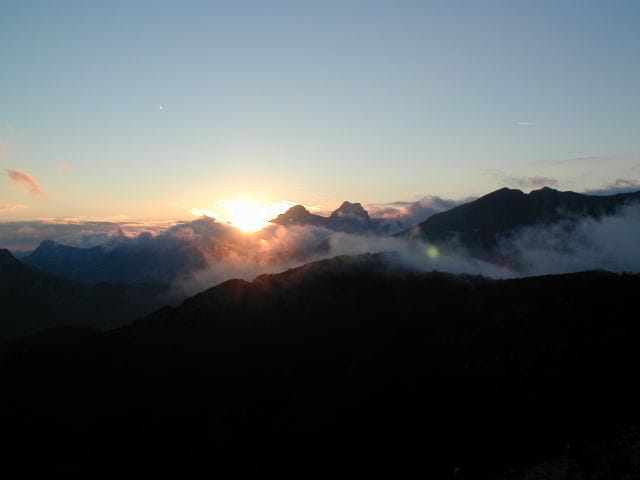 Coucher de Soleil sur les Aravis