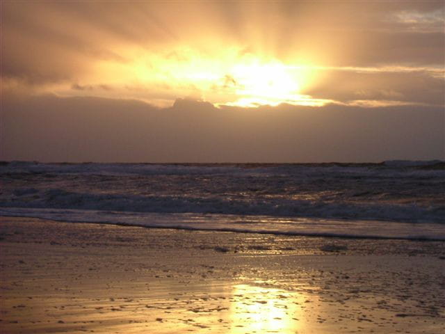 Coucher de soleil sur Mimizan