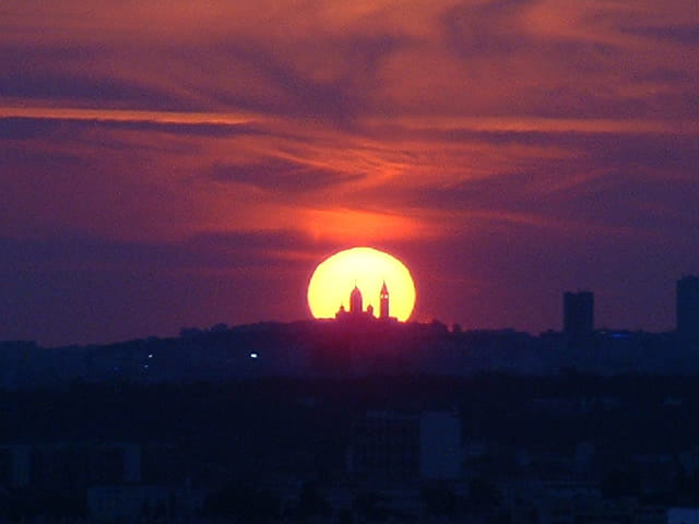 Coucher de soleil sur Montmartre