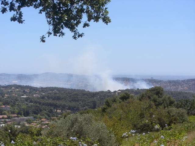 Début du feu