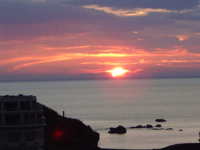 Fin de journee sur biarritz