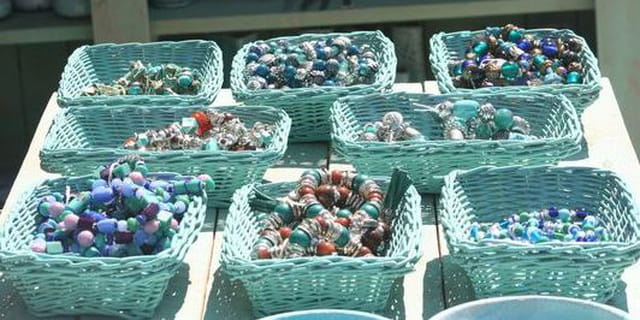 Jolies perles turquoises
