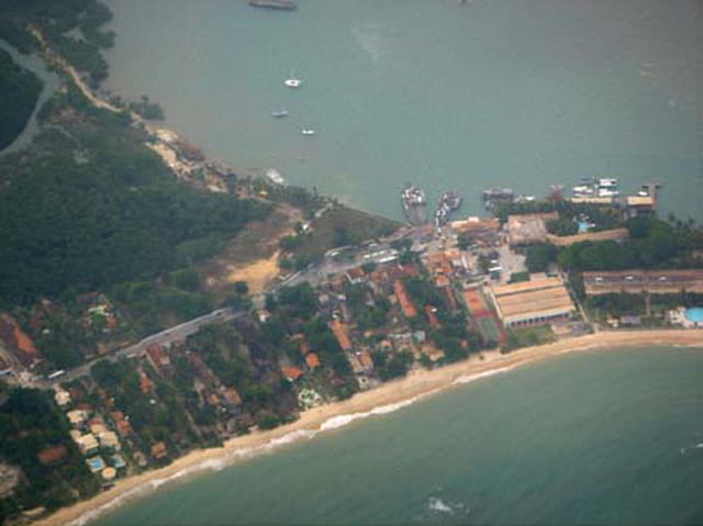 La balsa vu d'avion