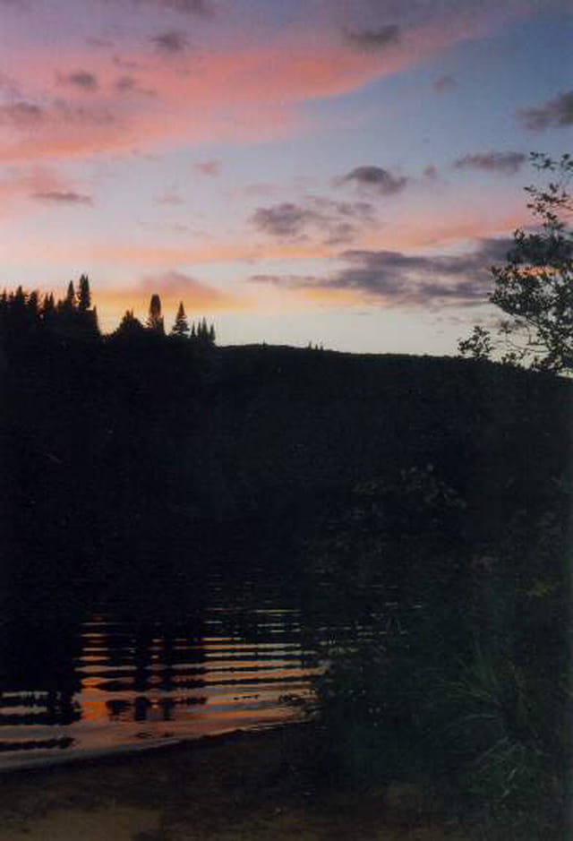 La nuit tombante
