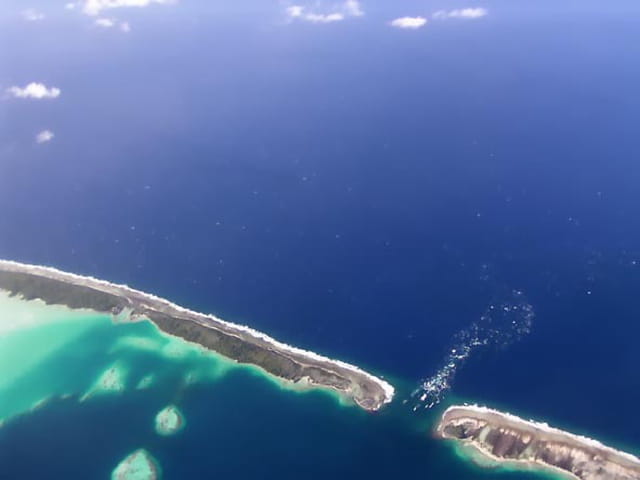 La passe d'un atoll