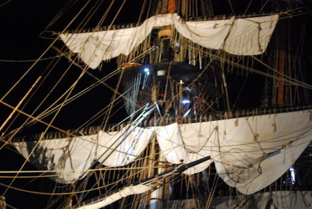 la voilure de l'Hermione