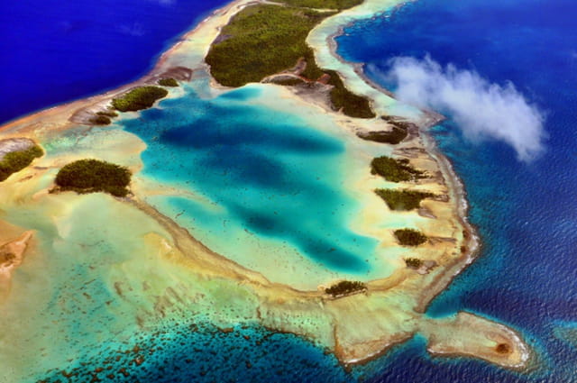 Le Lagon bleu à Rangiroa