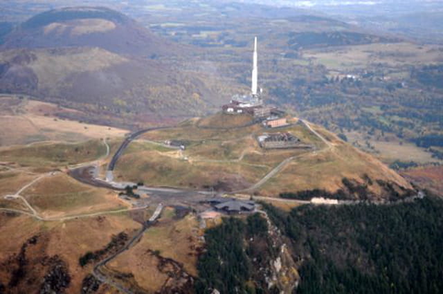 Le Puy de Dôme vu du ciel