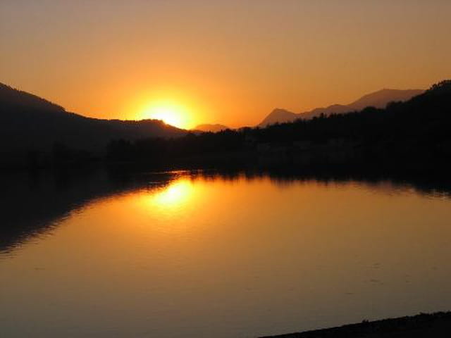 Le soleil se couche