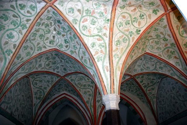 les beaux plafonds du château Teutonique