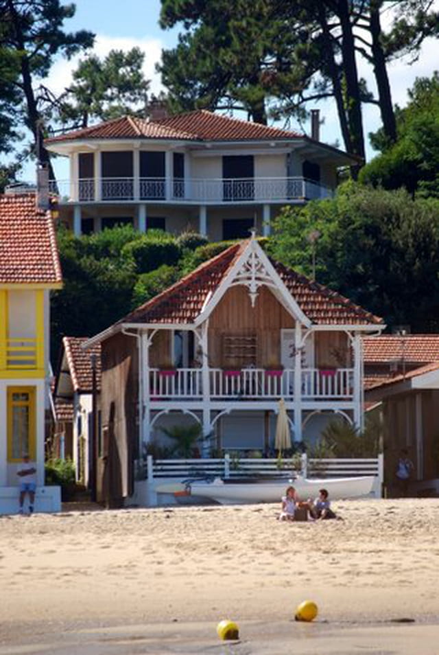 les belles maisons du bord du Bassin d'Arcachon