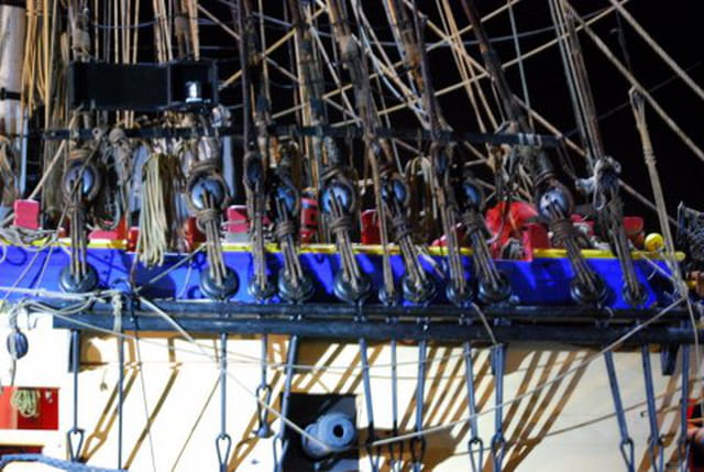 les cordages de l'Hermione