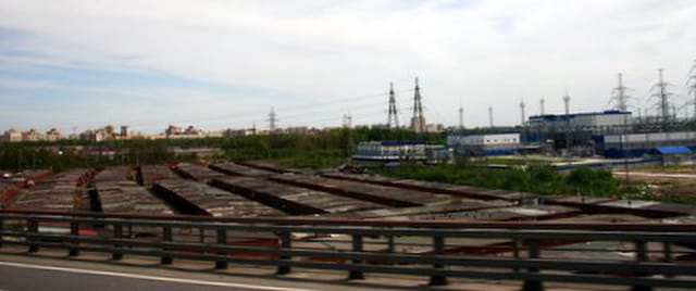 les garages de Saint Petersbourg