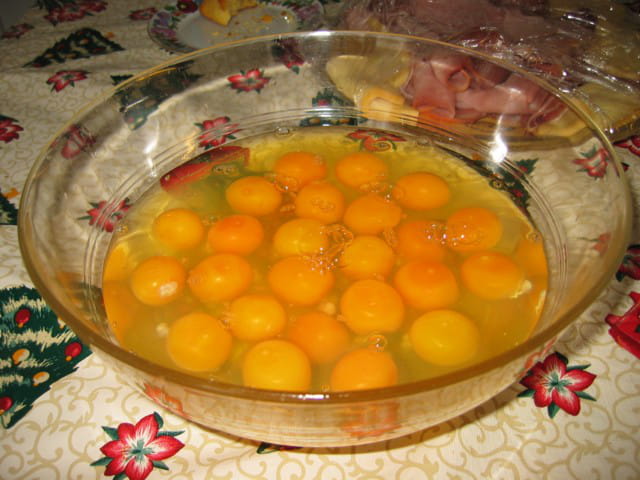 Les oeufs pour faire une omelette