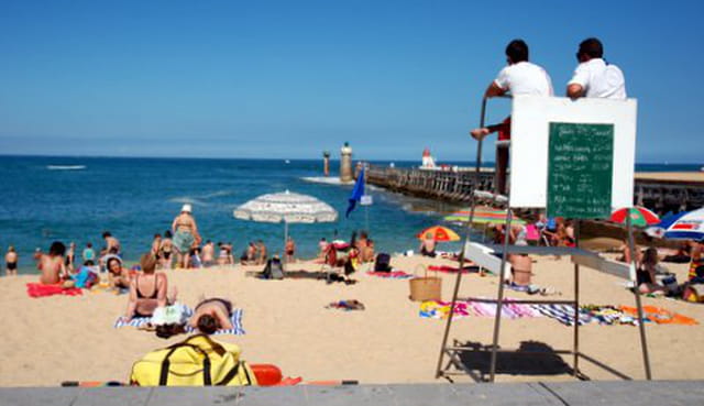 les plages surveillées de l'Atlantique