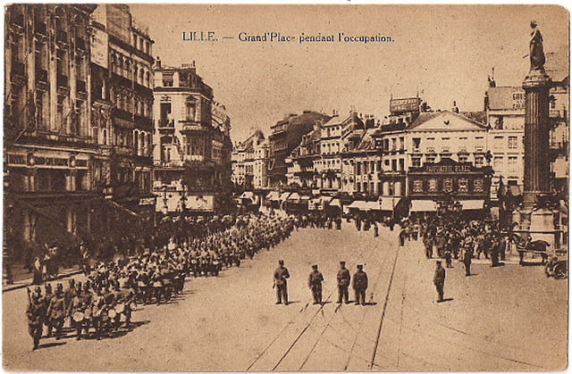 Lille - Grand-Place durant l'occupation - Guerre 14-18