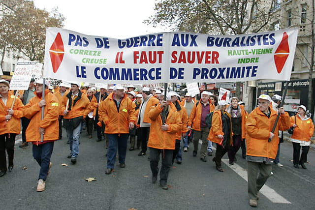 Manifestation des buralistes