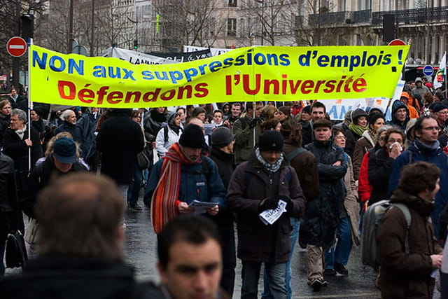 Manifestation des enseignants-chercheurs