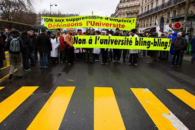 Manifestation des enseignants-chercheurs