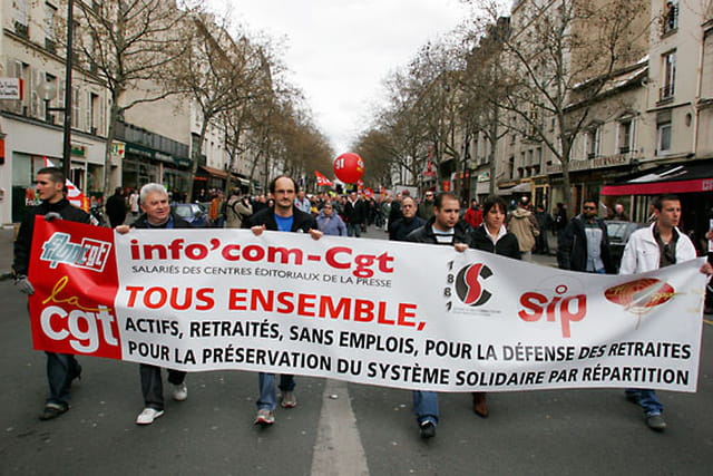 Manifestation pour les retraites
