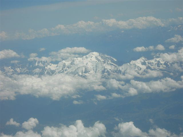 Mont blanc vue d'avion !