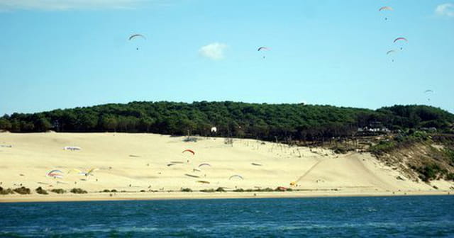 parapente sur la dune du pyla